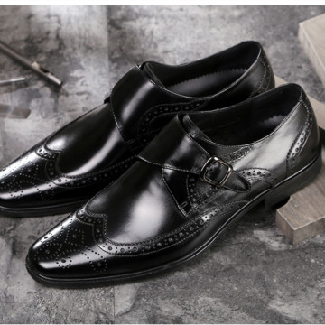 men dress Shoes Fashion Brogue Men genuine Leather Formal oxfords Shoes Man Comfortable Office wedding Party shoes men Footwear