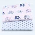 cotton fabric elephant print textile quilt twill fabric DIY sewing quilted baby dormitory decoration clothing fabric material