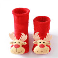 Baby Christmas Warm Socks Boys Girls Kids Winter Cartoon Animal Santa Claus Elk Breathable Floor Anti-skid Cotton Socks 0-3T