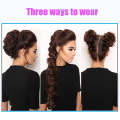 MEIFAN Hair Bun Curly Messy Donut Chignons Wrap in Ponytail Hair Tail Hair Extensions High Temperature Synthetic Fake Hair