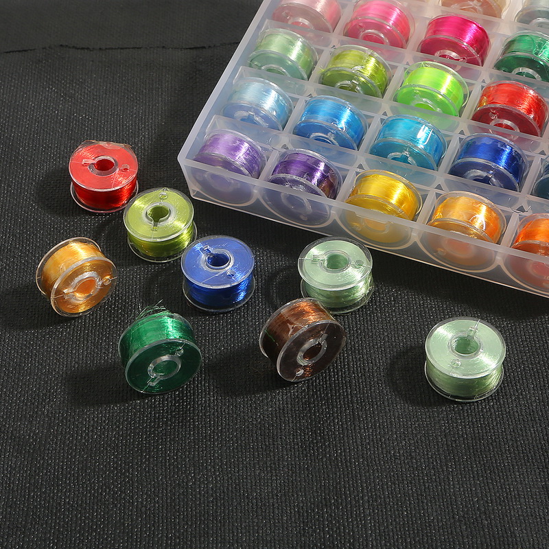 New Arrival 60 Meters/Roll Multicolor Bright Ice Silk Sewing Machine Threads Cross Embroidery Threads For DIY Handmade Supplie