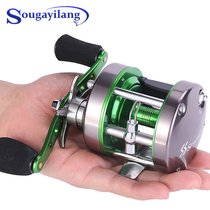 Sougayilang Trolling Fishing Reel Saltwater Sea Bait Casting Fishing Reels Left/Right Hand 5.3:1 Max Drag 25kg Drum Reel Pesca