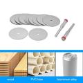10pcs/set Woodworking Saw Blades Circular Wood Carving Disc Rotary Thin Acrylic Plastic Cutting Power Tool Accessories