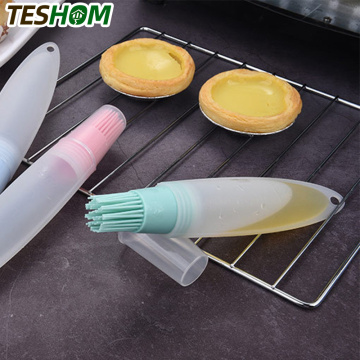 1 Pcs Portable Silicone Oil Bottle High Temperature Oil Brush Baking Cooking BBQ Tools Barbecue Brush Kitchen Gadgets