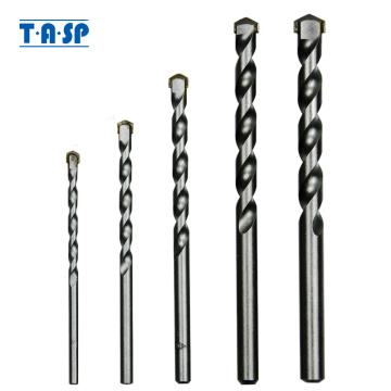 TASP 5pcs Masonry Drill Bits Tungsten Carbide Tipped Concrete Brick Stone Drilling Set Size 4/5/6/8/10mm Power Tool Accessories