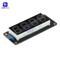 diymore TM1637 0.56 inch 4-Digit Digital LED Display Tube Decimal 7 Segments Clock Module White Display for Arduino