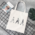 Ladies Handbags Canvas Tote Bag Cotton Cloth Shoulder Shopper Bags for Women 2020 Eco Foldable Reusable Shopping Bags Grocery