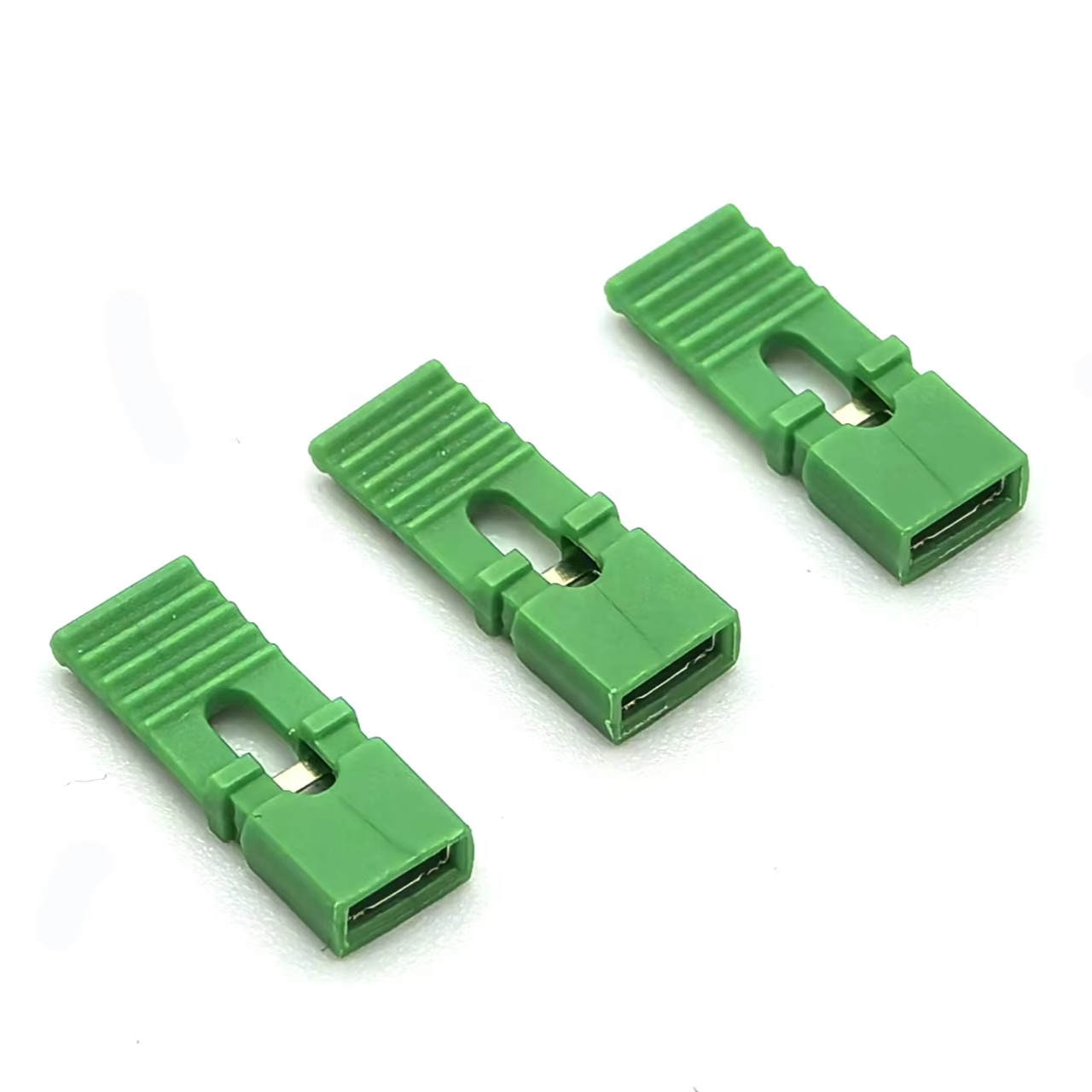 2.54mm Pitch Mini Jumper Bronze Half Gold Green OPEN Type H:13.5mm 1*2P