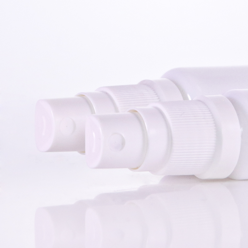 Opal White Glass Pump Bottles With Clear Cover2 Jpg