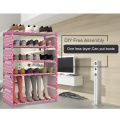 Simple Shoe Rack Home Easy Assembly Nonwoven Shoes Shelf Furniture Entryway Storage Organizer Space Saving Shoe Cabinet