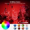 2M-20M Holiday LED Christmas Light String Outdoor Strip Lights USB Bluetooth Colored Lights Waterproof Decorative Lamp