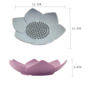 Creative Petal Soap Dish Bathroom Silicone Drain Soap Tray Toilet Simple Drain Soap Rack Bathroom Storage Box