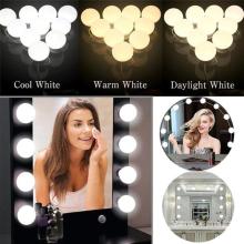 2/6/10/14pcs LED Makeup Mirror Light Bulb Dimmable Hollywood Vanity Lights Stepless 3 Colors for Dressing Table