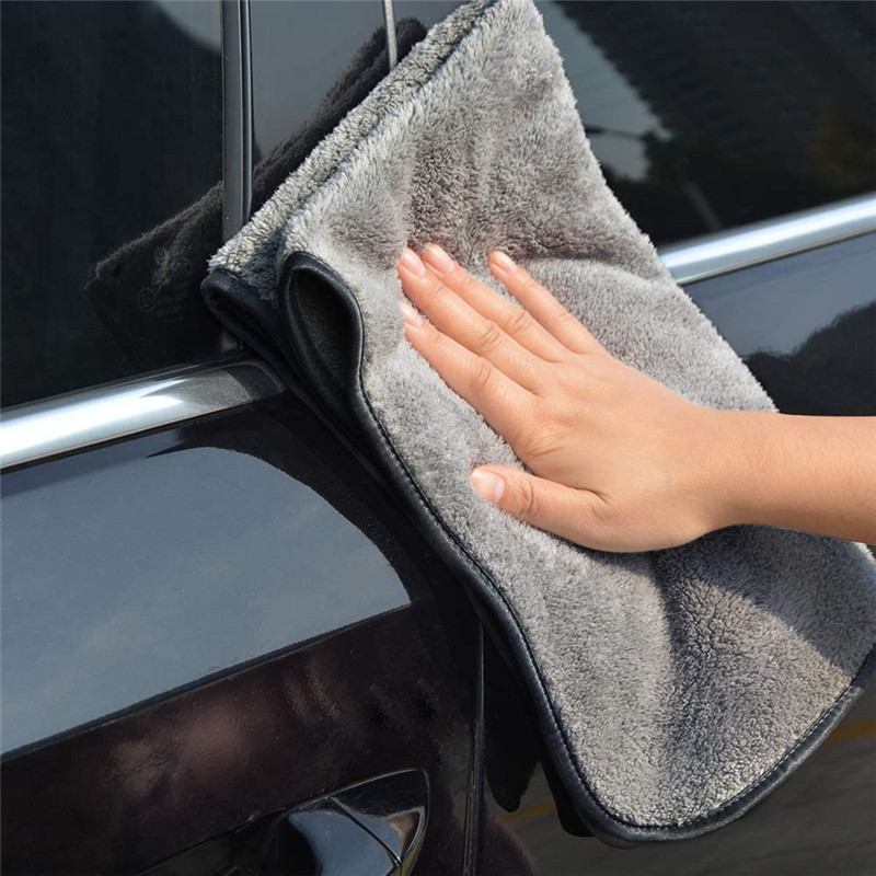 Microfiber Car Cleaning Cloths, Ultra-Thick Car Drying Towel Microfiber Cloth for Car and Home Polishing Washing and Detailing