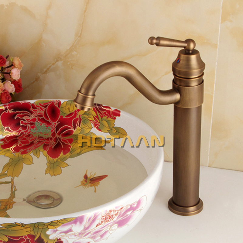 Free shipping Antique bronze finishing Output bathroom sink faucet tap torneira basin faucet wash basin tap YT-5050