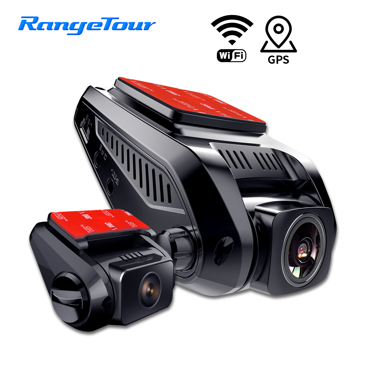 Car DVR Camera 4K 2160P Build In GPS WiFi ADAS Dash Cam Front and Rear Both 1080P Driving Recorder Motion Detection 24H Parking