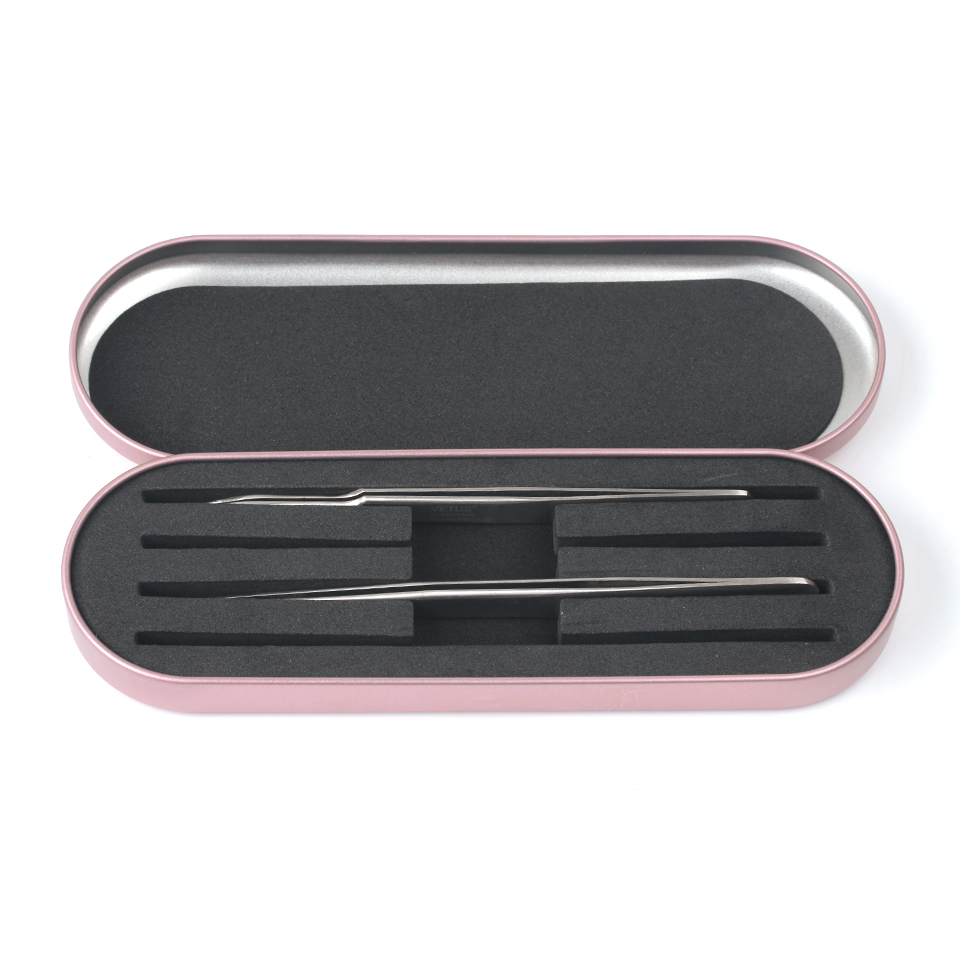 NEWCOME Eyelash Extension Storage Box Tweezers Organizer Case Tweezers Storage Box Portable Safe Professional Make Up Tools Kits