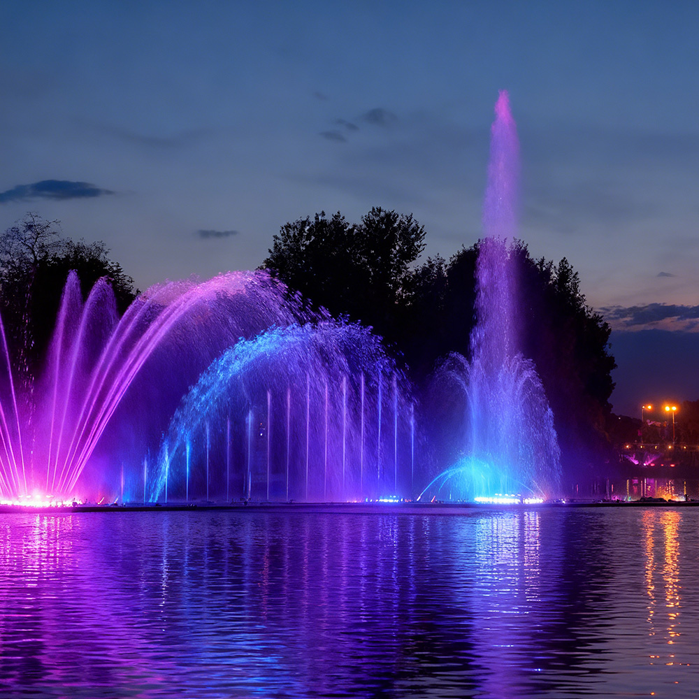 water fountain feature outdoor