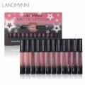 New coming matte lipstick set Waterproof Long Lasting Lip Gloss Velvet Pigment Batom Women Fashion Lip Makeup 12PCS/lot