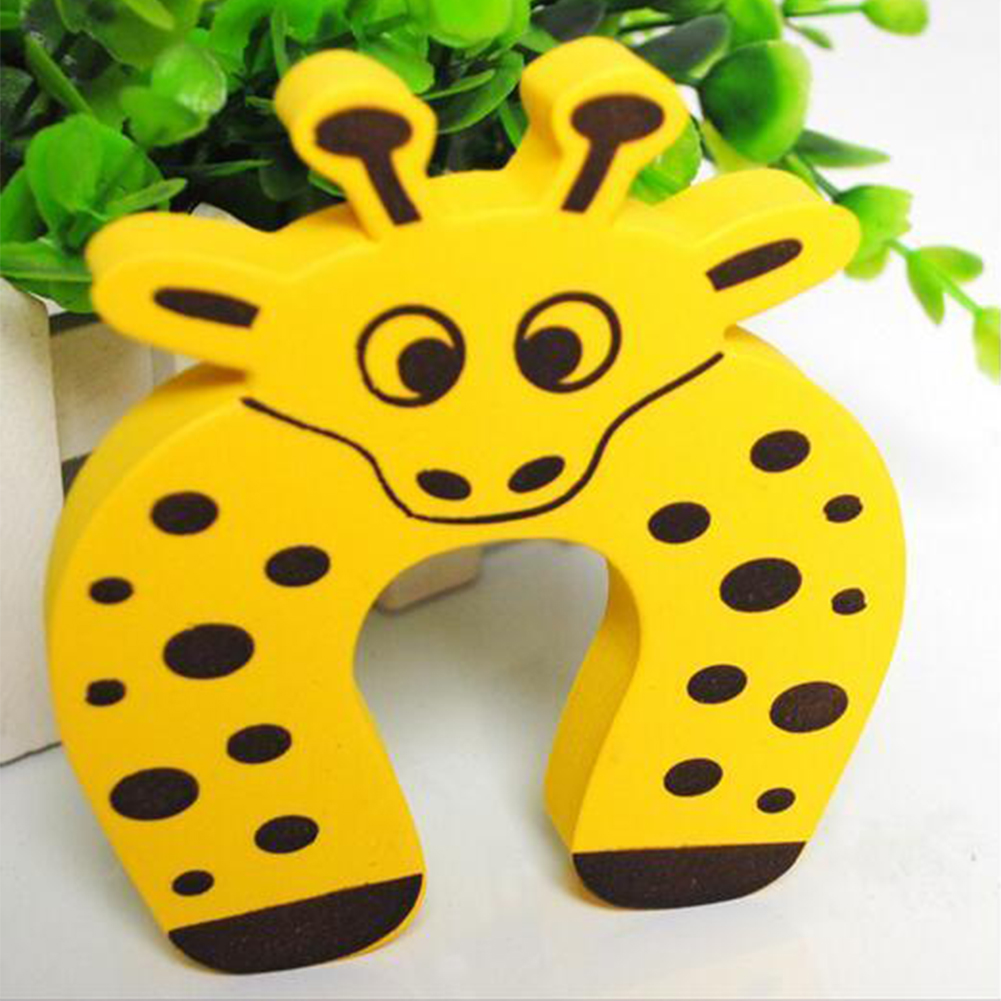 Acmer Stopper Lock Baby Foam Animal Door Stop Guard Pinch Jammer Finger Safety Cartoon Children RFID Blocking