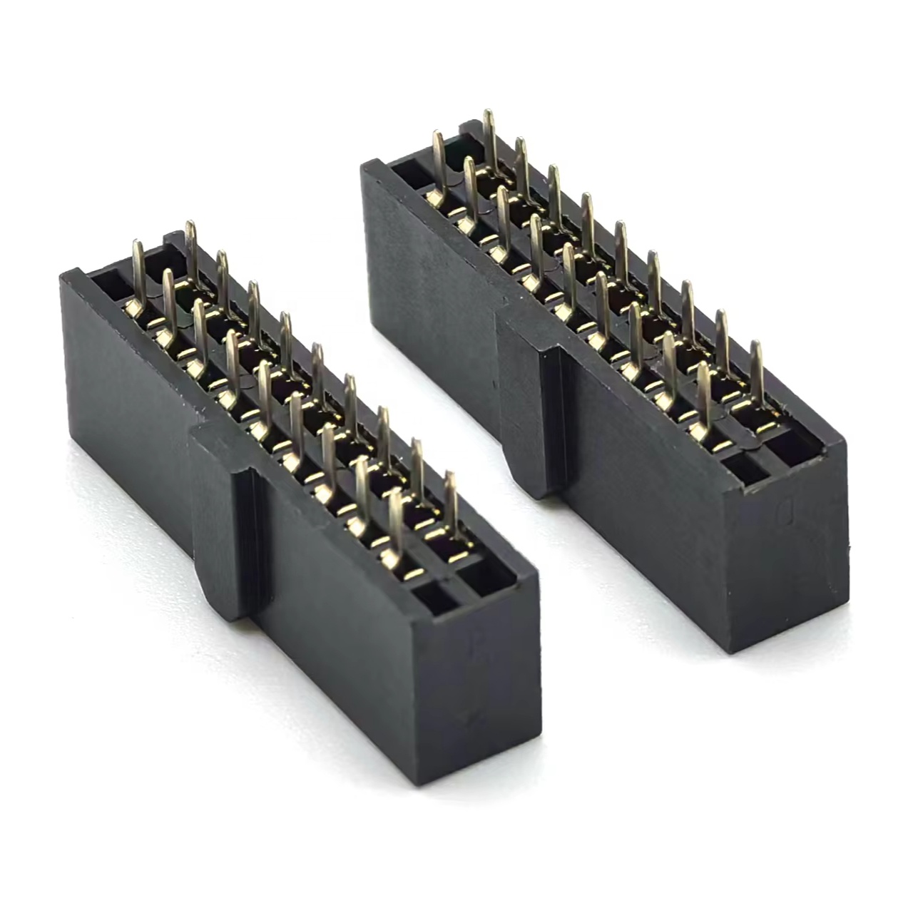 2.54mm Pitch Female Header Connector Dual Row Straight Pin numbers 1, 2, 21, and 22 are left open  H:8.5mm U-TYPE 2*11P