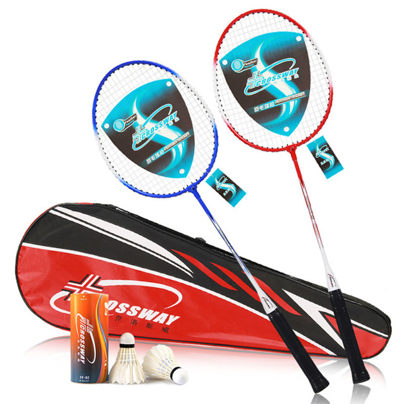 2pcs Professional Badminton Rackets Set Family Couples Double Badminton Racquet Titanium Alloy Lightest Playing Badminton Whole