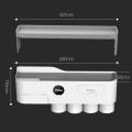 GESEW New Magnetic Toothbrush Holder Double Layer Toothbrush Holder For Bathroom Auto Toothpaste Squeezer Bathroom Accessories