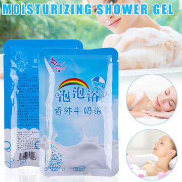 Hot sale Milk Bubble Bath Liquid 80g Moisturizing Whitening Nourshing Body Wash