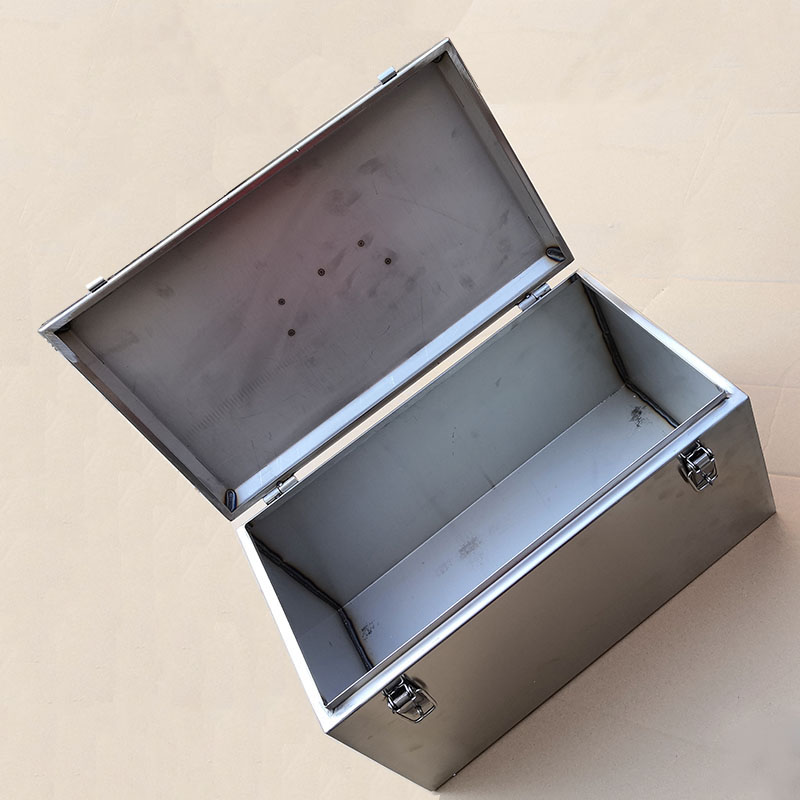 425*230*240mm Portable Stainless Steel Toolcase Home Multifunction Storage Box Packaging Repair Tool Case Instrument Equitment