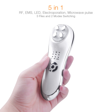 5 in 1 EMS Mesotherapy Electroporation Facial LED Light Photon Skin Care Device RF Radio Frequency Face Lifting Tighten