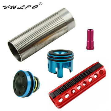 VULPO Airsoft AEG 14 Teeth Piston/Cylinder/Cylinder Head/Piston Head/ Nozzle For M4/AK Series
