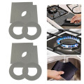 4# 4pc Gas Range Stove Top Cookware Parts Burner Protect Reusable Liner Clean Cook Non-stick Cookware Parts Kitchen Storage