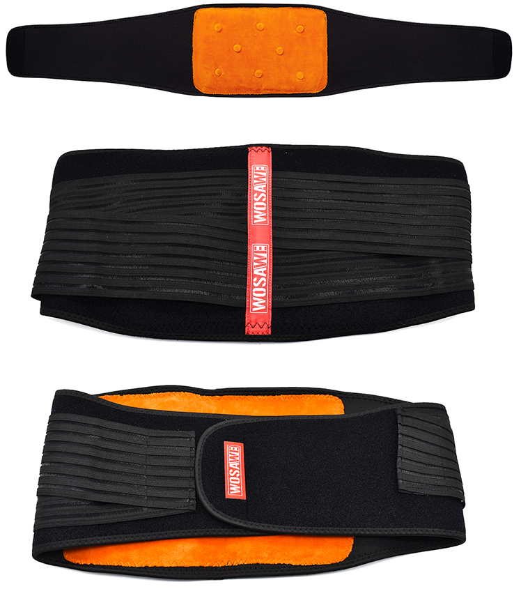 WOSAWE Lumbar Waist Support Brace Belt Waist Trimmer Double Adjust Back Pain Relief Waist Sports Motocross Gym Fitness Belt