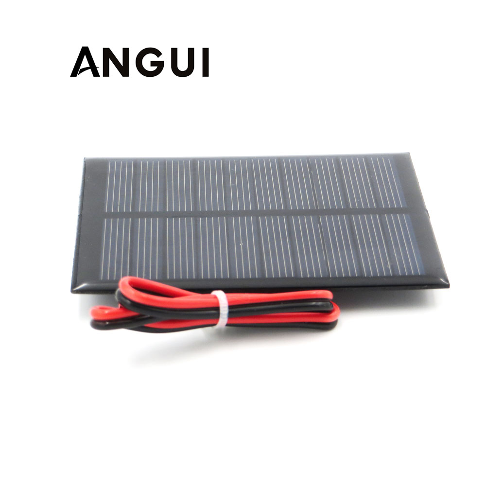 5V 200mA with 30cm extend cable Solar Panel Polycrystalline Silicon DIY Battery Charger Module Mini Solar Cell wire toy