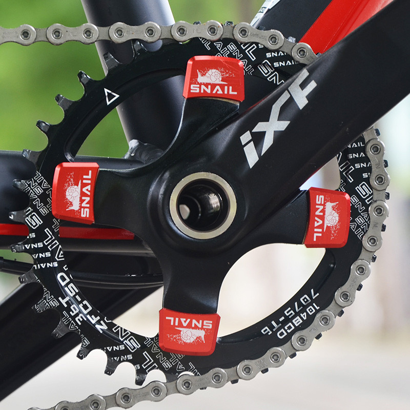 SNAIL 104BCD 32T/34T/36T Oval Narrow Wide MTB Mountain Bike Bicycle Chainwheel Cycle Crankset A7075 Alloy Tooth plate