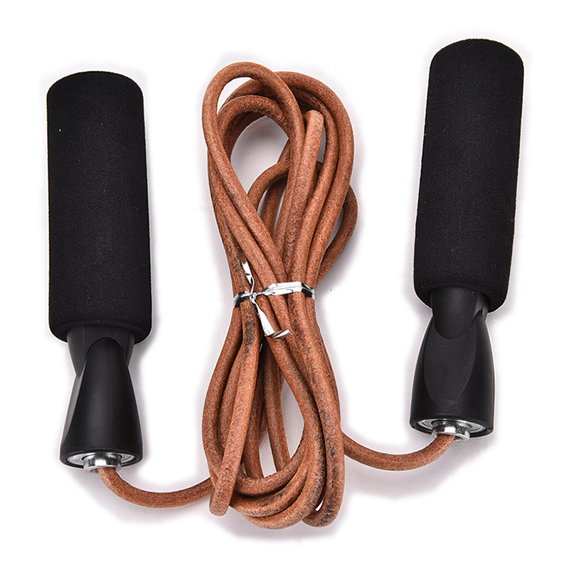 Gmarty 2.7M Bold Leather Speed Skipping Jump Rope Adjutable For Gym Lose Weight Exercise Professional sports contest