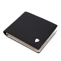 Men's Wallet Fashion Solid Color Cross Pattern Open Multi Card Position Wallet Men Leather Purse Men Carteira Billetera Hombre