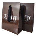 customized glossy coated paper shopping bags