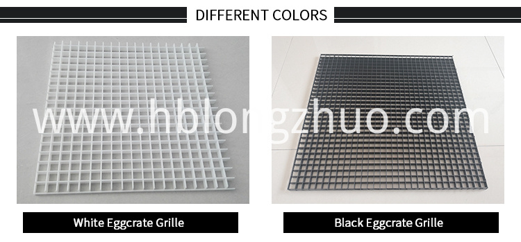 White Black Plastic Eggcrate Grille For Ceiling Lighting China
