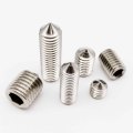 1/50pcs M2.5 M3 M4 M5 M6 M8 M10 M12 M16 DIN914 304 stainless steel Hex Hexagon Socket Cone Point Grub Set Screw Tapered End Bolt