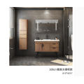 All solid wood bathroom cabinet modern simple Nordic floor type lavatory basin wash basin cabinet wash basin toilet