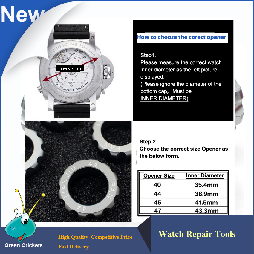 2016 latest Profession Watch repair Tools 12 edge 44mm Watch Opener,PAM Watch Case Opener Closer Tool