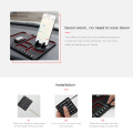 Multifunctional Car Anti-Slip Mat Phone Holder Temporary Parking Number Sign Panel Storage Pad Auto Car Accessories Non-slip Pad