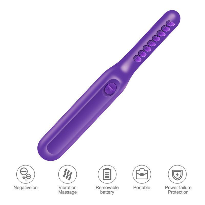 Electric Detangling Brush Hair Wet Dry Electric Comb Styling Smooth Knot Curly Detangle Scalp Massage Loosen Brush Adults Kids