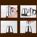 Electric Espresso Latte Percolator Stove Top Coffee Maker Mocha Pot