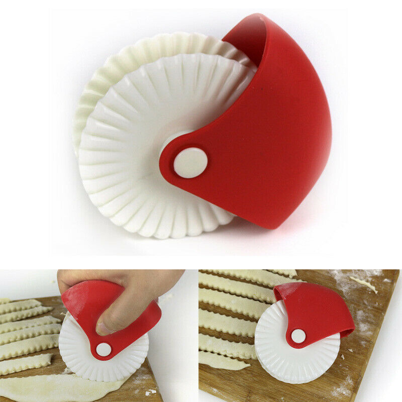 Kitchen Tools Pastry Cutter Rolling Wheel Decorator To Ensure Smooth Cutting DIYManual Noodle Cutter Knife Pizza Pie Accessories