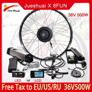 500W E bike Conversion Kit with Battery 36V10AH 20'' 26'' 700C Front Rear Hub Motor Wheel Bicycle Electric Motor Kit for Ebike