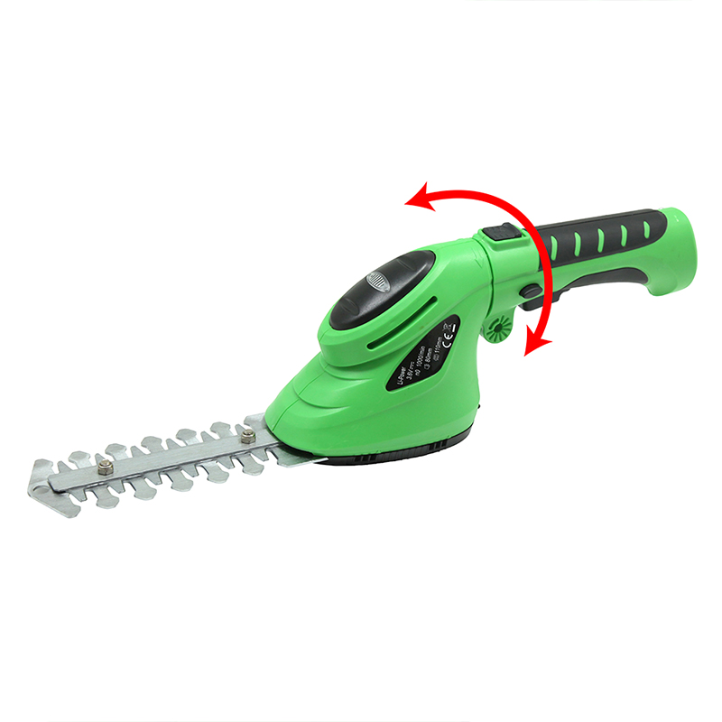 East 3.6V Li-Ion Cordless Electric Hedge Trimmer Grass Cutter Mini Lawn Mower Rechargeable Battery Garden Tool ET2903C Green