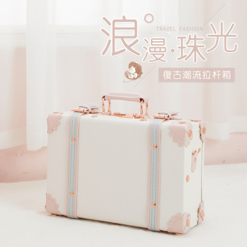 2020 Vintage Suitcase Carry On case Hardside Rolling Spinner Retro Style for Travel hand case