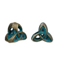 DoreenBeds Zinc Based Alloy Patina Spacer Beads Celtic Knot Antique Bronze Beads 10mm x 10mm( 3/8"), Hole: Approx 4.8mm, 20 PCs